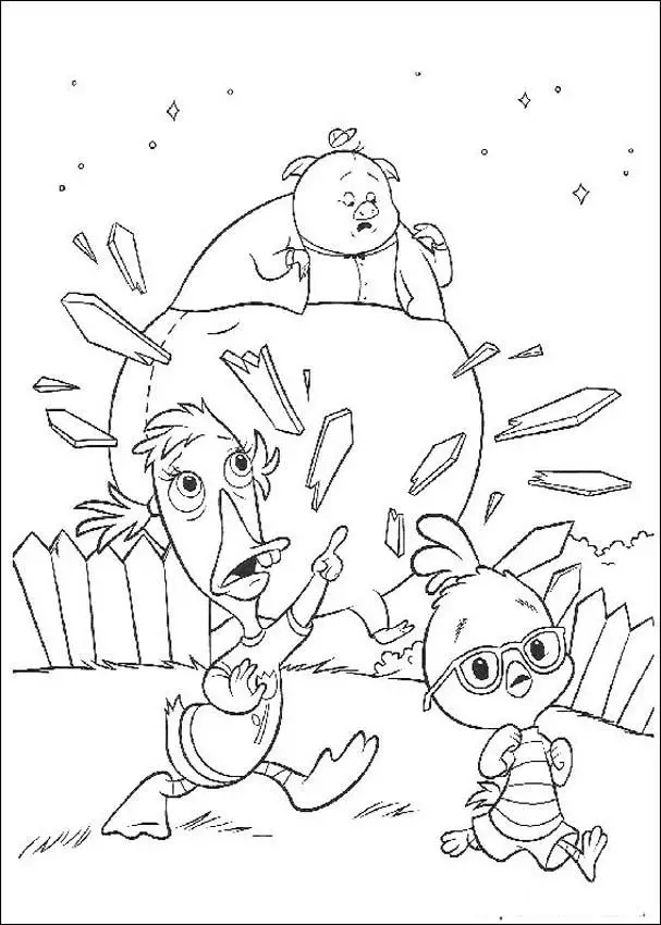 Chicken Little Coloring Page 1