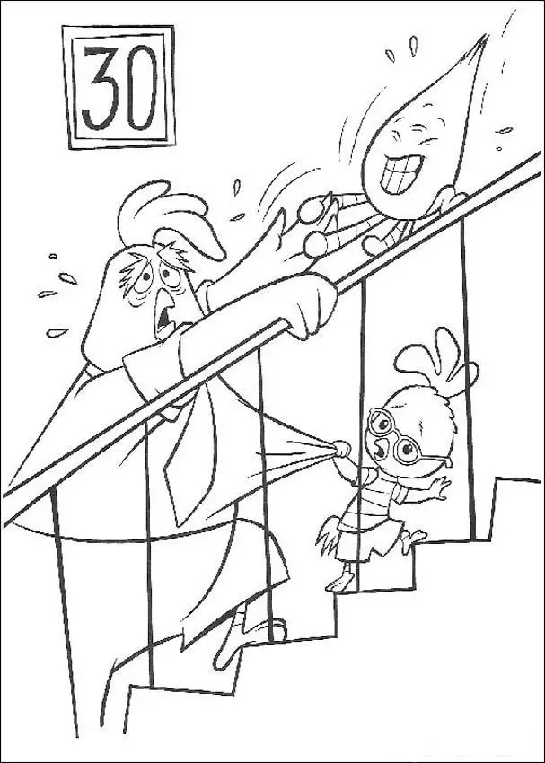 Chicken Little Coloring Page 3