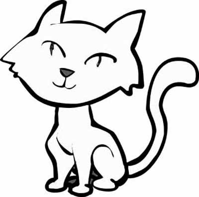 Cat Coloring Page 3