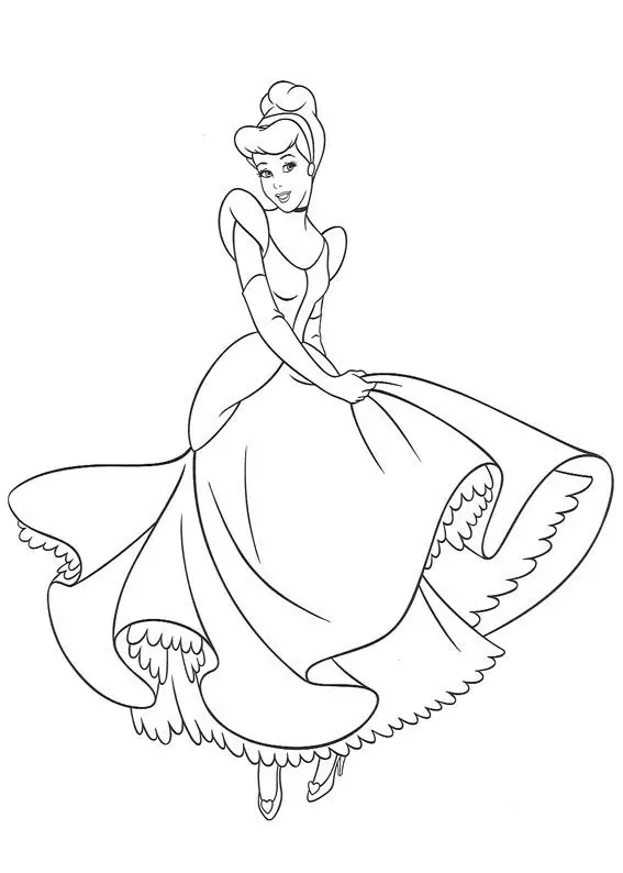 Cinderella 2 Coloring Page 1