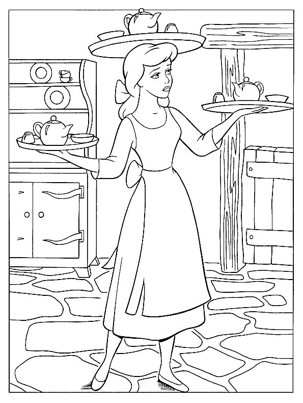 Cinderella 2 Coloring Page 3