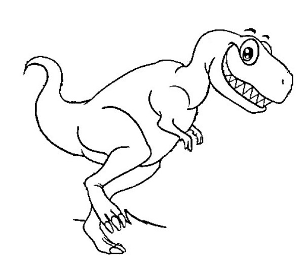 Dinosaur Coloring Page 1