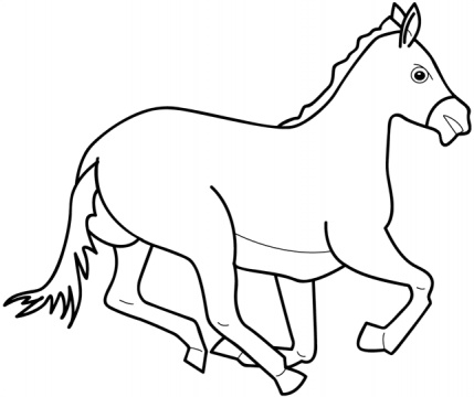 Horse Coloring Page 6