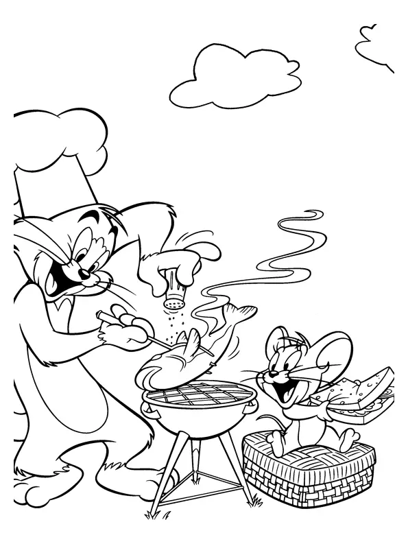 Tom and Jerry The Movie Coloring Page 2